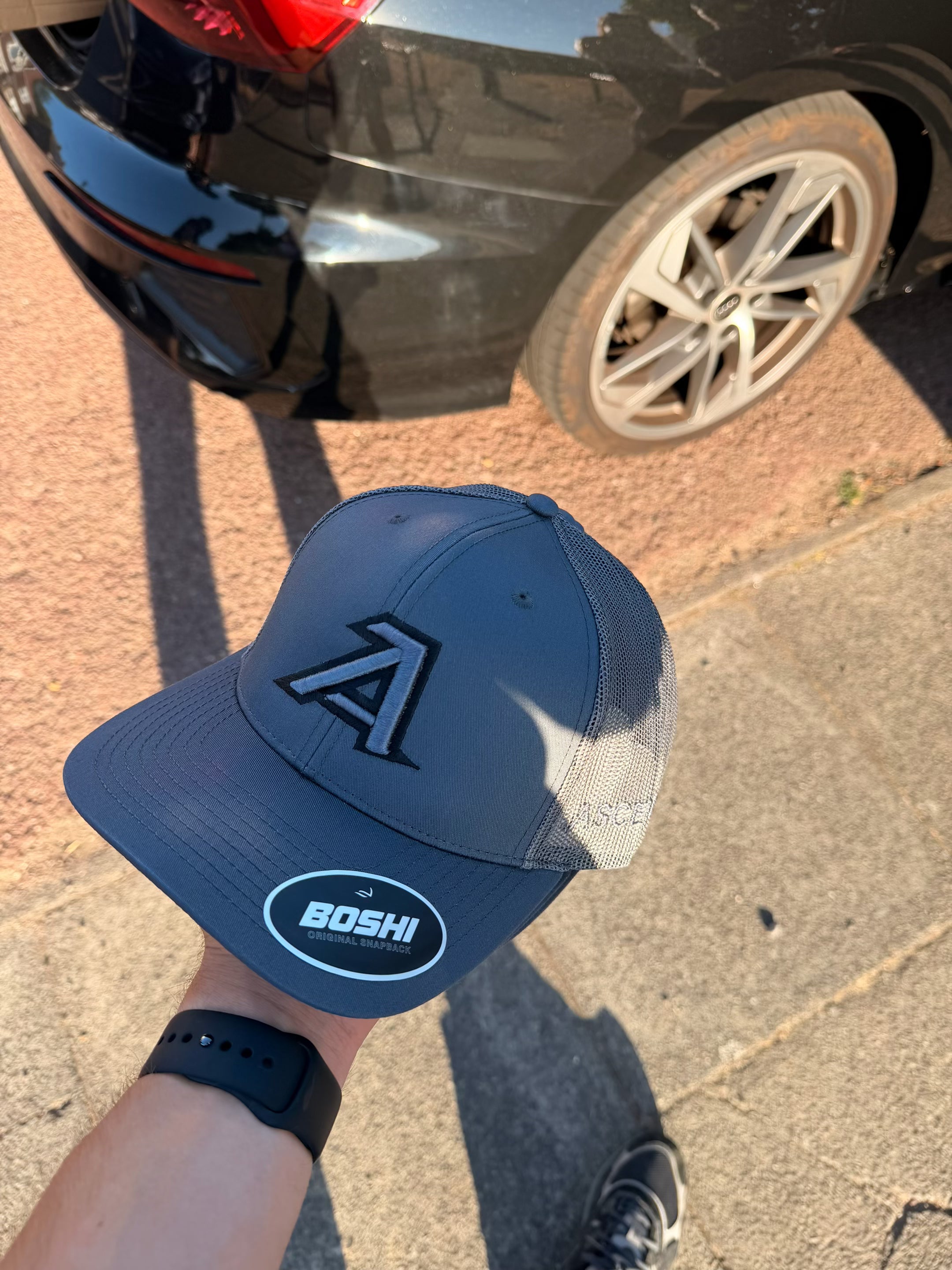 Dark grey ascend cap